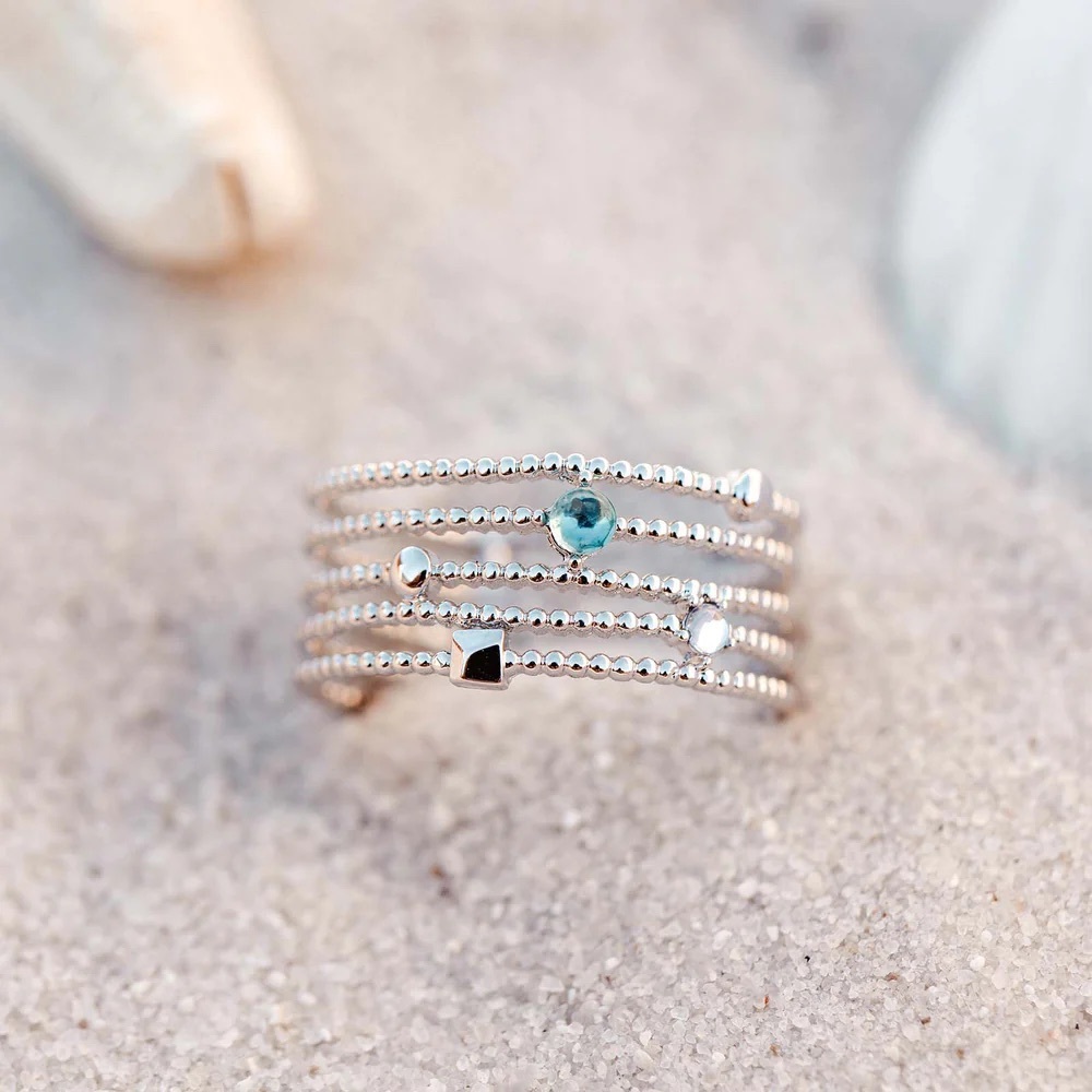 ❌SOLD❌ Pura Vida Delicate Layered Twist Ring (size 8)